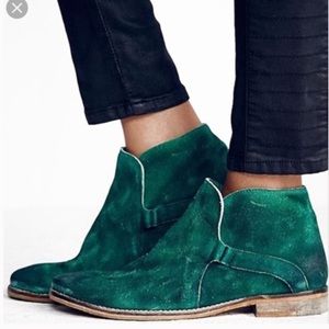 Free People Emerald Green Summit Ankle Boots Size EU36/US6